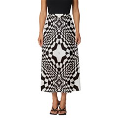 Tile-repeating-pattern-texture Classic Midi Chiffon Skirt by Bedest