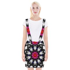 Kaleidoscope-round-metal Braces Suspender Skirt by Bedest