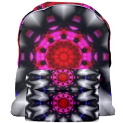 Kaleidoscope-round-metal Giant Full Print Backpack by Bedest