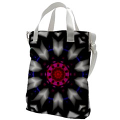 Kaleidoscope-round-metal Canvas Messenger Bag by Bedest