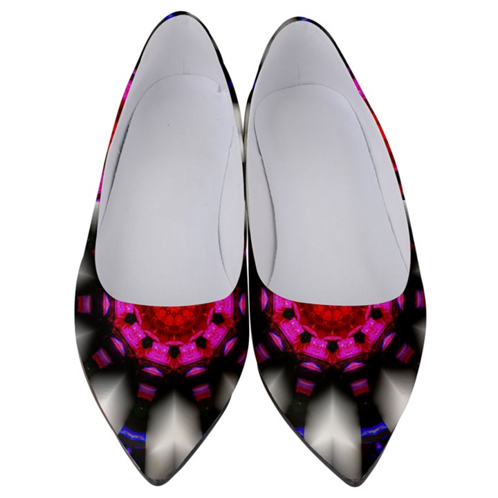 Kaleidoscope-round-metal Women s Low Heels