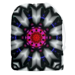 Kaleidoscope-round-metal Drawstring Pouch (3xl) by Bedest