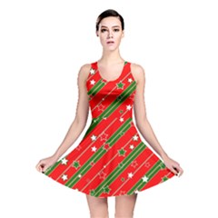 Christmas-paper-star-texture     - Reversible Skater Dress by Bedest