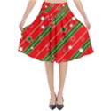 Christmas-paper-star-texture     - Flared Midi Skirt View1