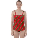 Christmas-paper-star-texture     - Twist Front Tankini Set View1