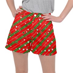 Christmas-paper-star-texture     - Women s Ripstop Shorts by Bedest