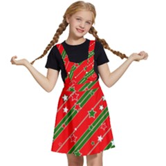 Christmas-paper-star-texture     - Kids  Apron Dress