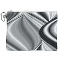 Waves-black-and-white-modern Canvas Cosmetic Bag (xxl) by Bedest