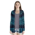 Ornament-district-turquoise Drape Collar Cardigan View1