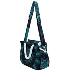 Ornament-district-turquoise Rope Handles Shoulder Strap Bag