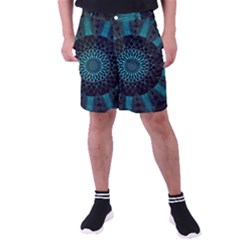 Ornament-district-turquoise Men s Pocket Shorts by Bedest