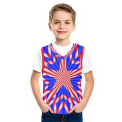 Star-explosion-burst-usa-red Kids  Basketball Tank Top by Bedest