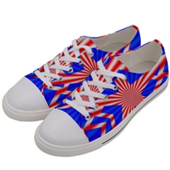 Star-explosion-burst-usa-red Men s Low Top Canvas Sneakers by Bedest