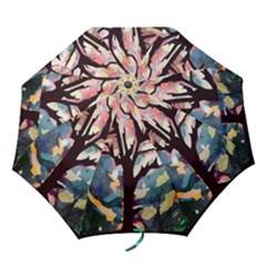 Tree-moon-night-sky-landscape Folding Umbrellas by Bedest