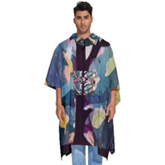 Tree-moon-night-sky-landscape Men s Hooded Rain Ponchos by Bedest