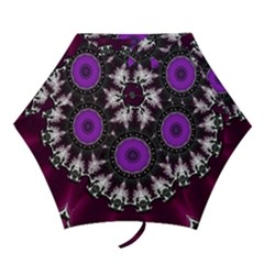 Kaleidoscope-round-circle-geometry Mini Folding Umbrellas by Bedest