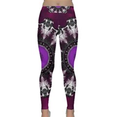 Kaleidoscope-round-circle-geometry Classic Yoga Leggings by Bedest