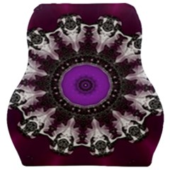 Kaleidoscope-round-circle-geometry Car Seat Velour Cushion  by Bedest