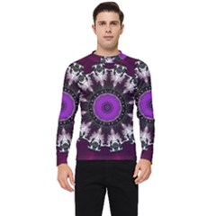 Kaleidoscope-round-circle-geometry Men s Long Sleeve Rash Guard by Bedest