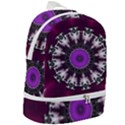 Kaleidoscope-round-circle-geometry Zip Bottom Backpack View2