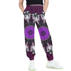 Kaleidoscope-round-circle-geometry Kids  Joggers by Bedest