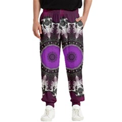 Kaleidoscope-round-circle-geometry Men s Elastic Waist Pants by Bedest