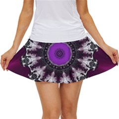 Kaleidoscope-round-circle-geometry Women s Skort by Bedest