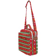 Christmas-papers-red-and-green Crossbody Day Bag by Bedest