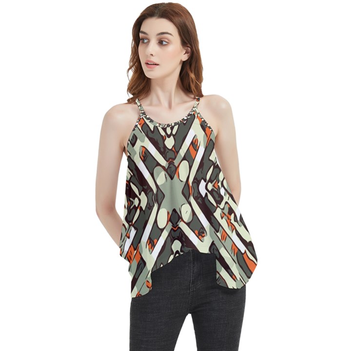 Arabic Backdrop Background Cloth Flowy Camisole Tank Top