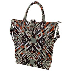 Arabic Backdrop Background Cloth Buckle Top Tote Bag by Bedest