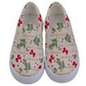 Christmas-paper-scrapbooking-- Kids  Canvas Slip Ons View1