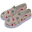 Christmas-paper-scrapbooking-- Kids  Canvas Slip Ons View2