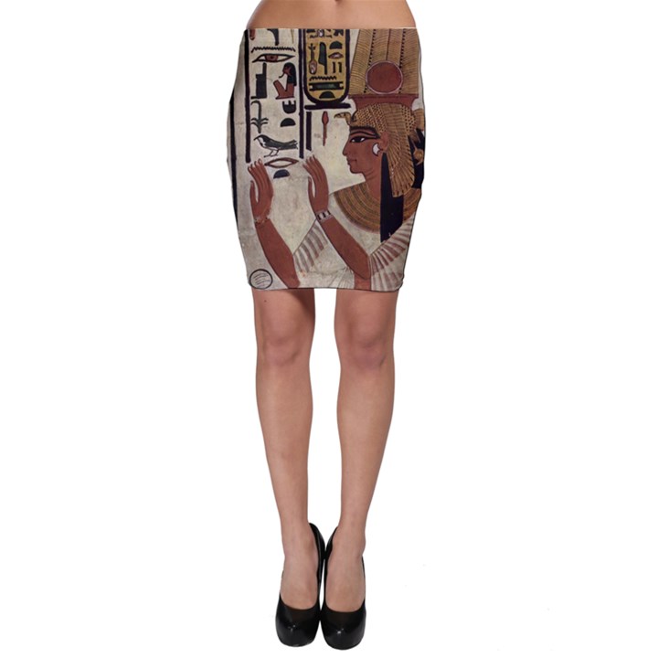 Hieroglyphics-goddess-queen Bodycon Skirt