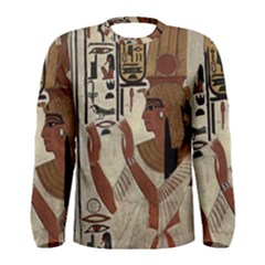 Hieroglyphics-goddess-queen Men s Long Sleeve T-shirt by Bedest