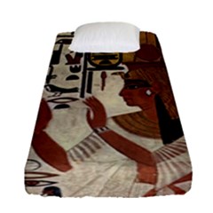 Hieroglyphics-goddess-queen Fitted Sheet (single Size) by Bedest