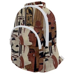 Hieroglyphics-goddess-queen Rounded Multi Pocket Backpack by Bedest