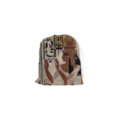 Hieroglyphics-goddess-queen Drawstring Pouch (xs) by Bedest