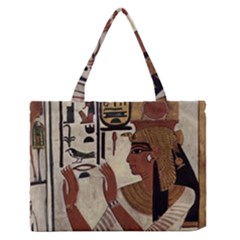 Hieroglyphics-goddess-queen Zipper Medium Tote Bag by Bedest