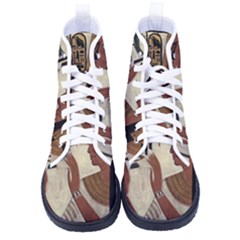 Hieroglyphics-goddess-queen Women s High-top Canvas Sneakers by Bedest