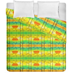 Birds-beach-sun-abstract-pattern Duvet Cover Double Side (california King Size) by Bedest