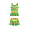 Birds-beach-sun-abstract-pattern Kids  Boyleg Swimsuit View2