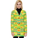 Birds-beach-sun-abstract-pattern Button Up Hooded Coat  View1