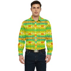 Birds-beach-sun-abstract-pattern Men s Long Sleeve  Shirt by Bedest