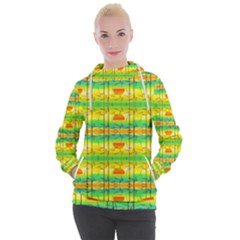 Birds-beach-sun-abstract-pattern Women s Hooded Pullover by Bedest