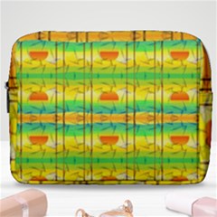 Birds-beach-sun-abstract-pattern Make Up Pouch (large) by Bedest