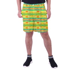 Birds-beach-sun-abstract-pattern Men s Pocket Shorts by Bedest