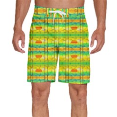 Birds-beach-sun-abstract-pattern Men s Beach Shorts by Bedest