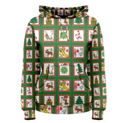 Christmas-paper-christmas-pattern Women s Pullover Hoodie