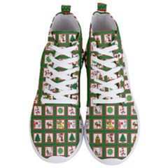 Christmas-paper-christmas-pattern Men s Lightweight High Top Sneakers by Bedest