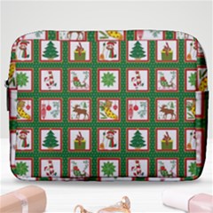 Christmas-paper-christmas-pattern Make Up Pouch (large) by Bedest